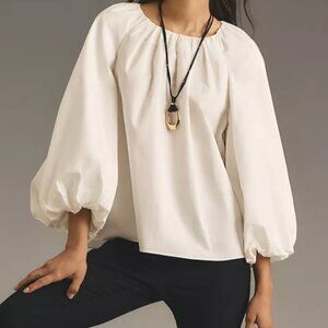 ANTHROPOLOGIE Maru Maru Long Sleeve Crewneck Blouse - M - NWOT